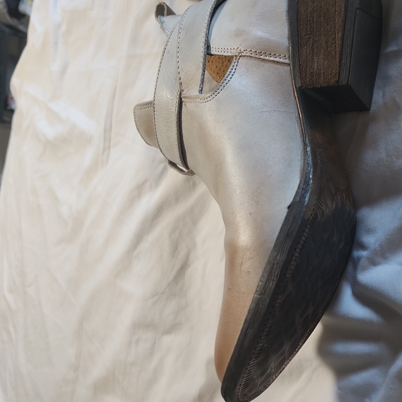 TODAY FINAL SALE DISC SHIP .. REAL LEATHER GREAT bootie real leather size 10 - Picture 11 of 12